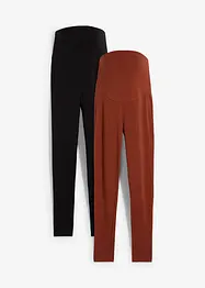 Mammaleggings med ekologisk bomull (2-pack), bonprix