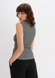 Rynkad topp, bonprix