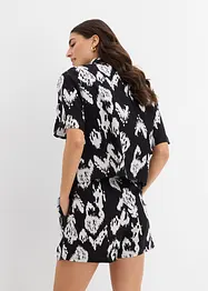 Viskosblus med tryck, bonprix