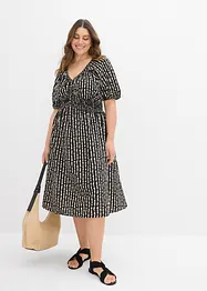 Midiklänning av mjuk viskos, bonprix