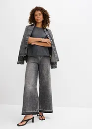 Bluslinne i denim av ekologisk bomull, bonprix