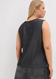 Bluslinne i denim av ekologisk bomull, bonprix