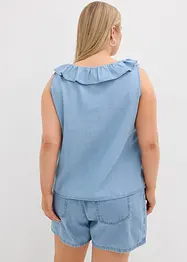 Bluslinne i denim av ekologisk bomull, bonprix