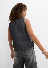Bluslinne i denim av ekologisk bomull, bonprix