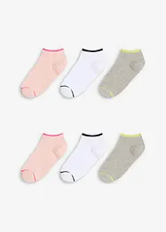 Ankelstrumpor med ekologisk bomull (6-pack), bonprix