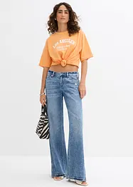Oversized topp av ekologisk bomull, bonprix