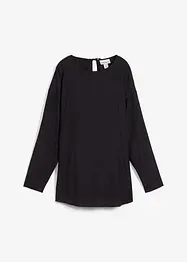 Oversized blustunika av krinklad viskos med struktureffekt, bonprix