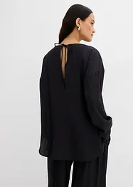 Oversized blustunika av krinklad viskos med struktureffekt, bonprix