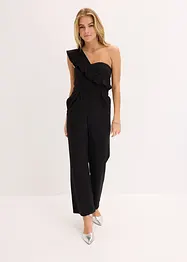 One shoulder-jumpsuit av lätt viskosmaterial, bonprix
