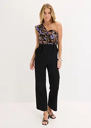 One shoulder-jumpsuit av lätt viskosmaterial, bonprix