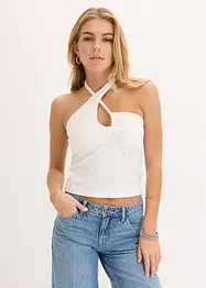 Linne med halterneck och cutout, bonprix