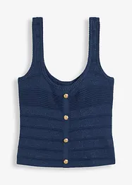 Stickat linne med metalliceffekt, bonprix