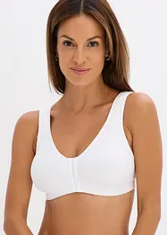 BH med framknäppning utan bygel (2-pack), ekologisk bomull, bonprix