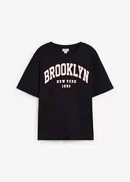 T-shirt och shorts i tjockt material av ekologisk bomull (2 delar), bonprix