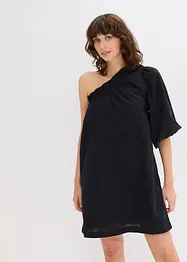 One shoulder-klänning av bomull, bonprix