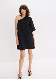 One shoulder-klänning av bomull, bonprix