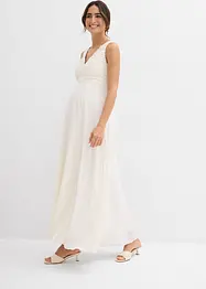 Mammbröllopsklänning av spets, satin och georgette, bonprix