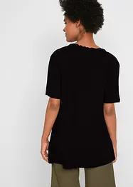 Lång topp i viskosmix, bonprix