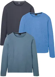 Långärmad T-shirt (3-pack), bonprix