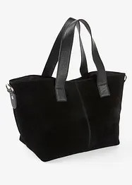 Handväska i skinn, bonprix
