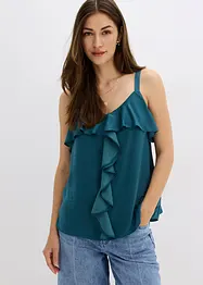 Linne i glansig satin, bonprix