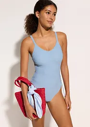 Baddräkt med snörning och lätt formande effekt, bonprix