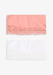 Bandåbehå med ekologisk bomull (2-pack), bonprix