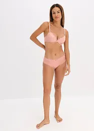 BH med formpressade kupor och glans, bonprix