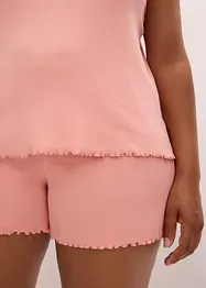 Pyjamas med shorts och ljuvlig spets, bonprix