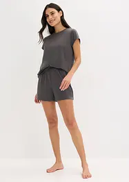 Kort pyjamas av lätt och mjukt material, bonprix