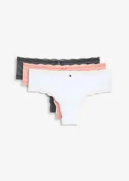 Braziliantrosa med glanseffekt (3-pack), bonprix