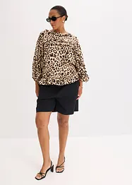 Blus av fintrådig viskosmix, bonprix