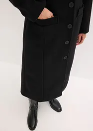 Lång kappa med yllelook, bonprix