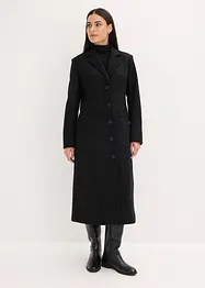 Lång kappa med yllelook, bonprix