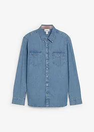 Jeansskjorta i ren bomull, bonprix