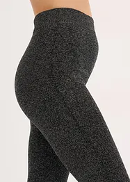 Fodrade leggings av glittrande garn, bonprix
