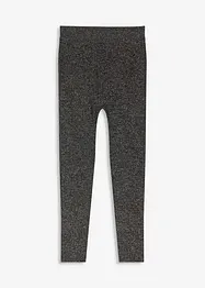 Fodrade leggings av glittrande garn, bonprix