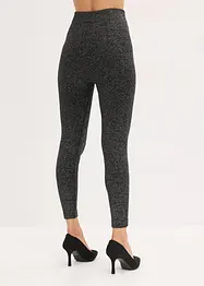Fodrade leggings av glittrande garn, bonprix