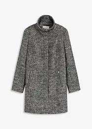 Avslappnad tunn kappa med yllelook, bonprix
