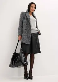 Kort kappa med yllelook, bonprix
