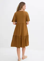 Jerseyklänning av ren bomull, bonprix