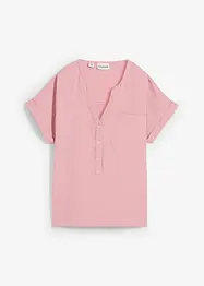Muslinblus med korta ärmar, bonprix