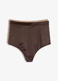 Shaping-stringtrosa i glänsande material med lätt formande effekt (2-pack), bonprix