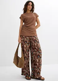 Asymmetriskt linne i tunn kräpp, bonprix