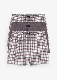 Skön boxertrosa (3-pack) rutig, bonprix