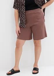 Dra på-shorts i finstickat material, bonprix