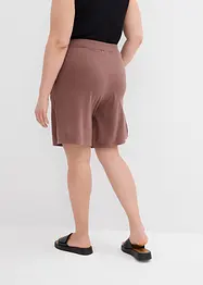 Dra på-shorts i finstickat material, bonprix