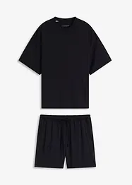 Oversizepyjamas med shorts av mjuk modal, bonprix