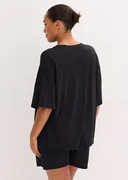 Oversizepyjamas med shorts av mjuk modal, bonprix