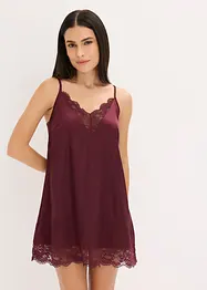 Negligé i glansig satin, bonprix